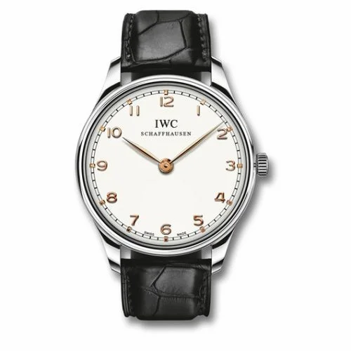 IWC Portuguese Hand-wound Pure Classic Stainless Steel / Silver IW5703-03 (5703-03, IW570303)